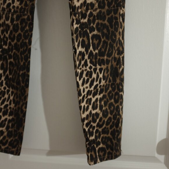 COPY - Ashley Mason leopard animal print skinny cargo pants size 25 - Picture 5 of 7